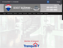 Tablet Screenshot of benoitkazerski.com